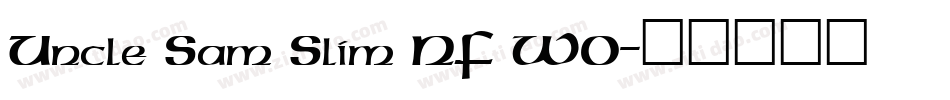 Uncle Sam Slim NF W0字体转换